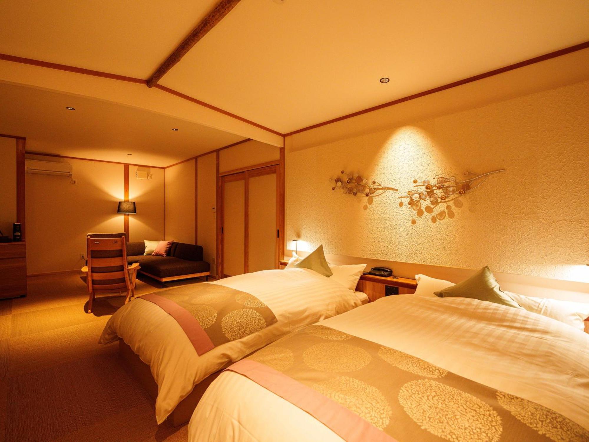 Yufuin Rakuyu Hotel Bagian luar foto